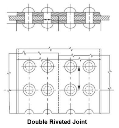 rivet joint in steel structure