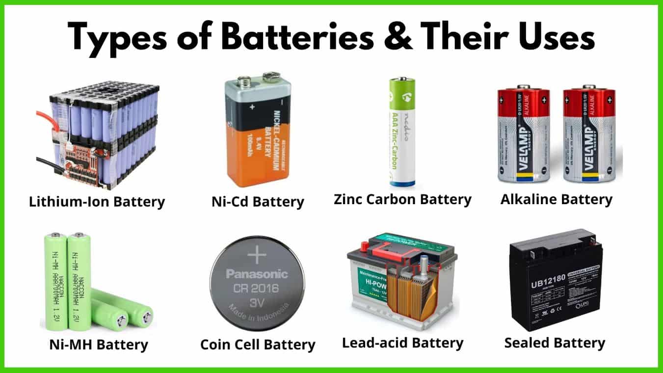 9 Different Types of Batteries and Their Applications [PDF]